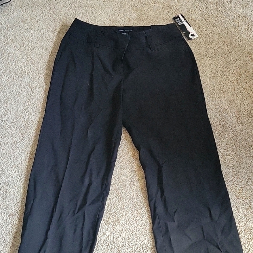 NWT Larry Levine curvy fit trousers black size 6